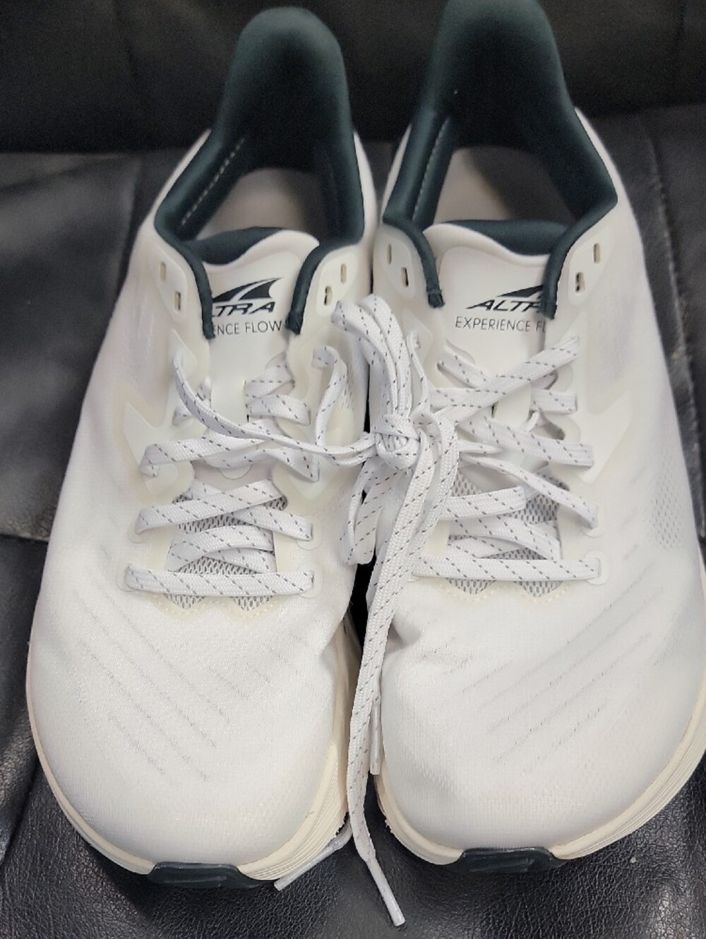 Altra White Athletic Running Shoes with Dark Gray Trim - Picture 2 of 5